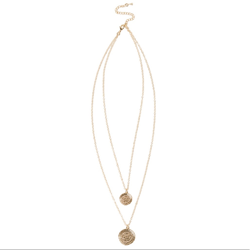 Amber Sceats Double Coin Necklace
